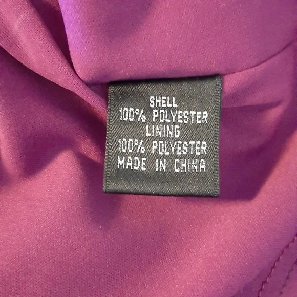 ADRIANNA PAPELL RUCHED PURPLE OMBRÉ SLEEVELESS DRESS SIZE 6 - Picture 11 of 15